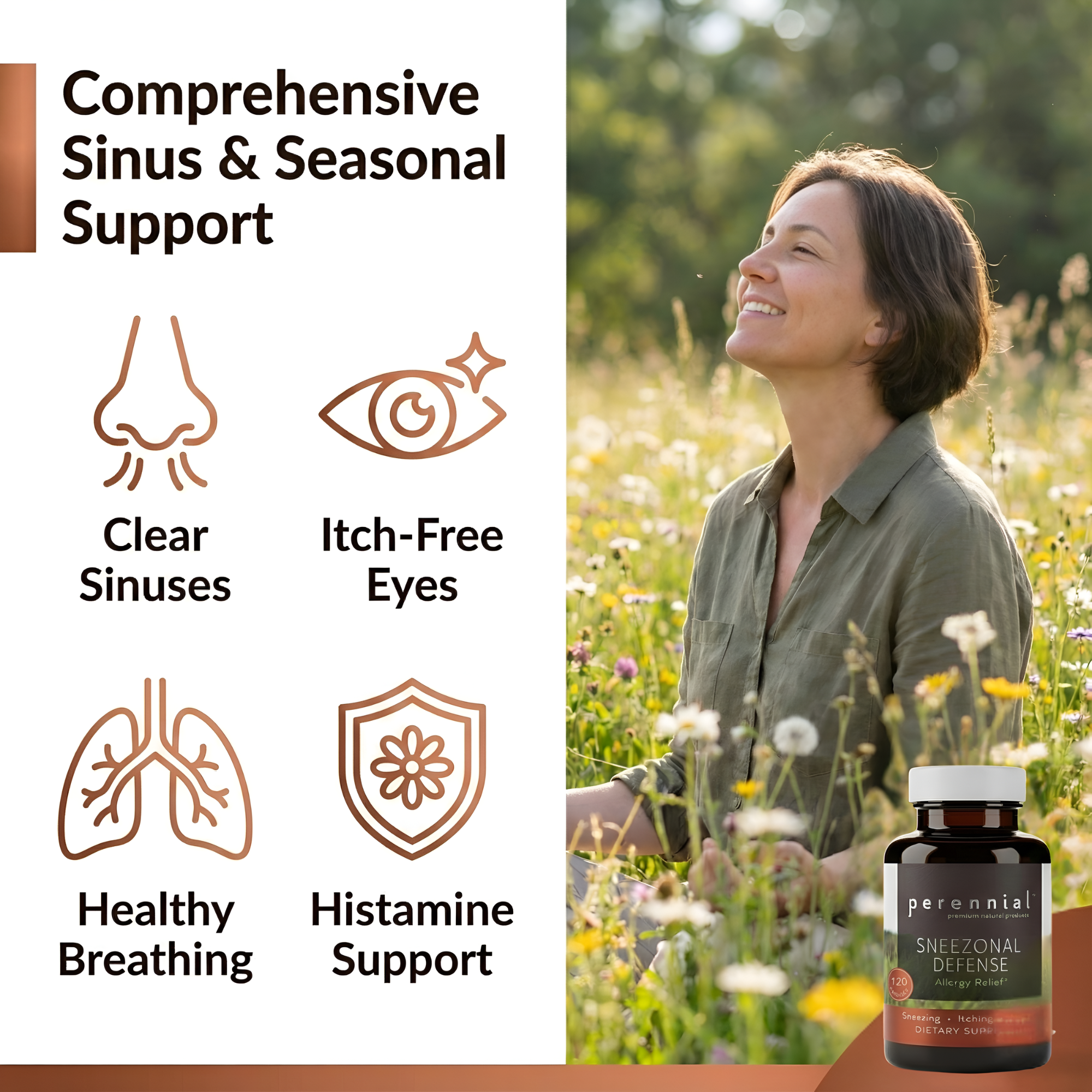 Seasonal Balance & Sinus Support — Sneezonal Defense by Perennial