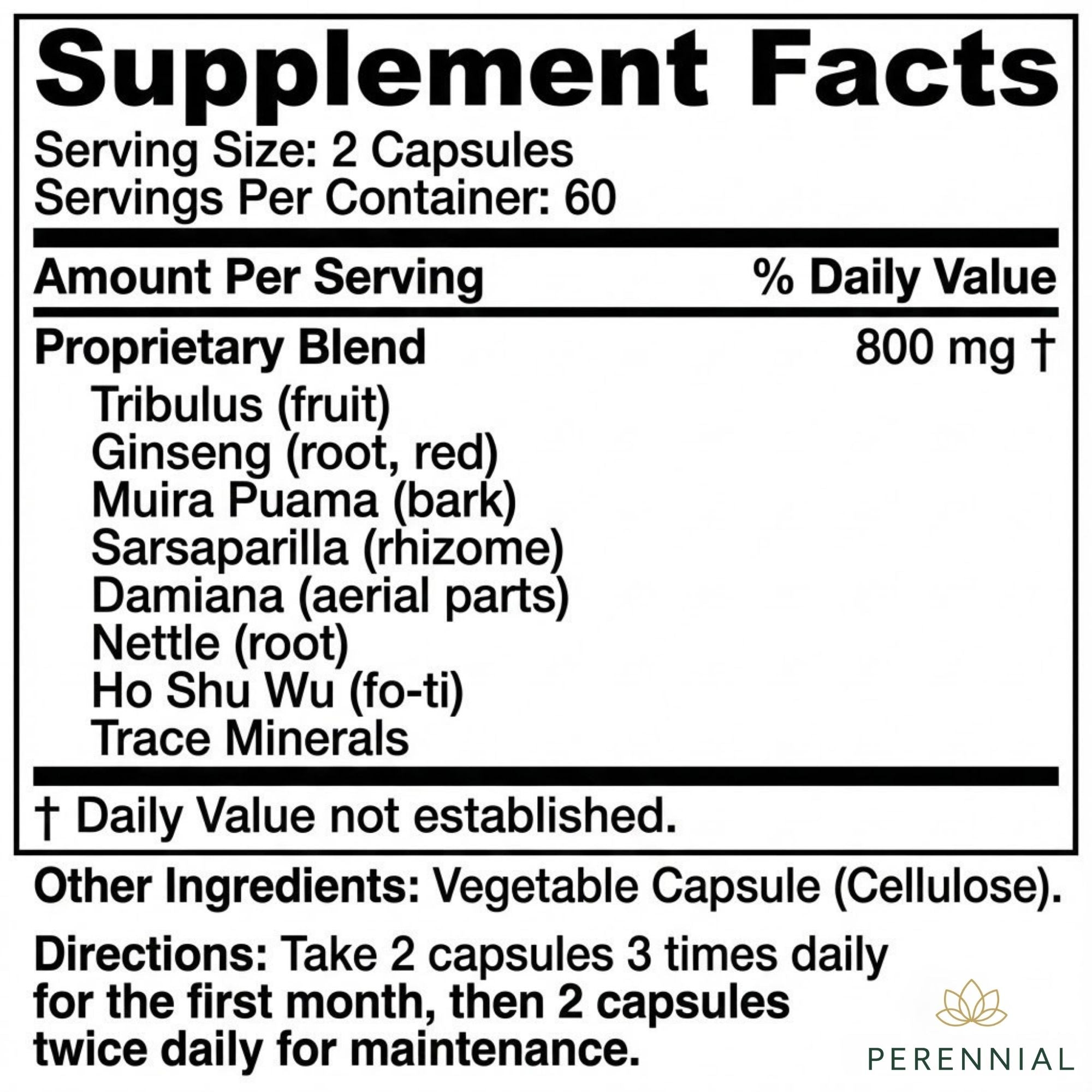 Male Vitality & Hormone Support — Male Vitality+ by Perennial