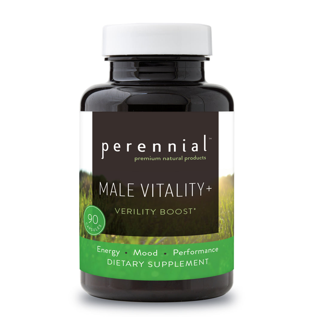 Male Vitality Plus: Virility Boost Formula - Perennial Life Premium Natural Products (Now 120 Capsules)