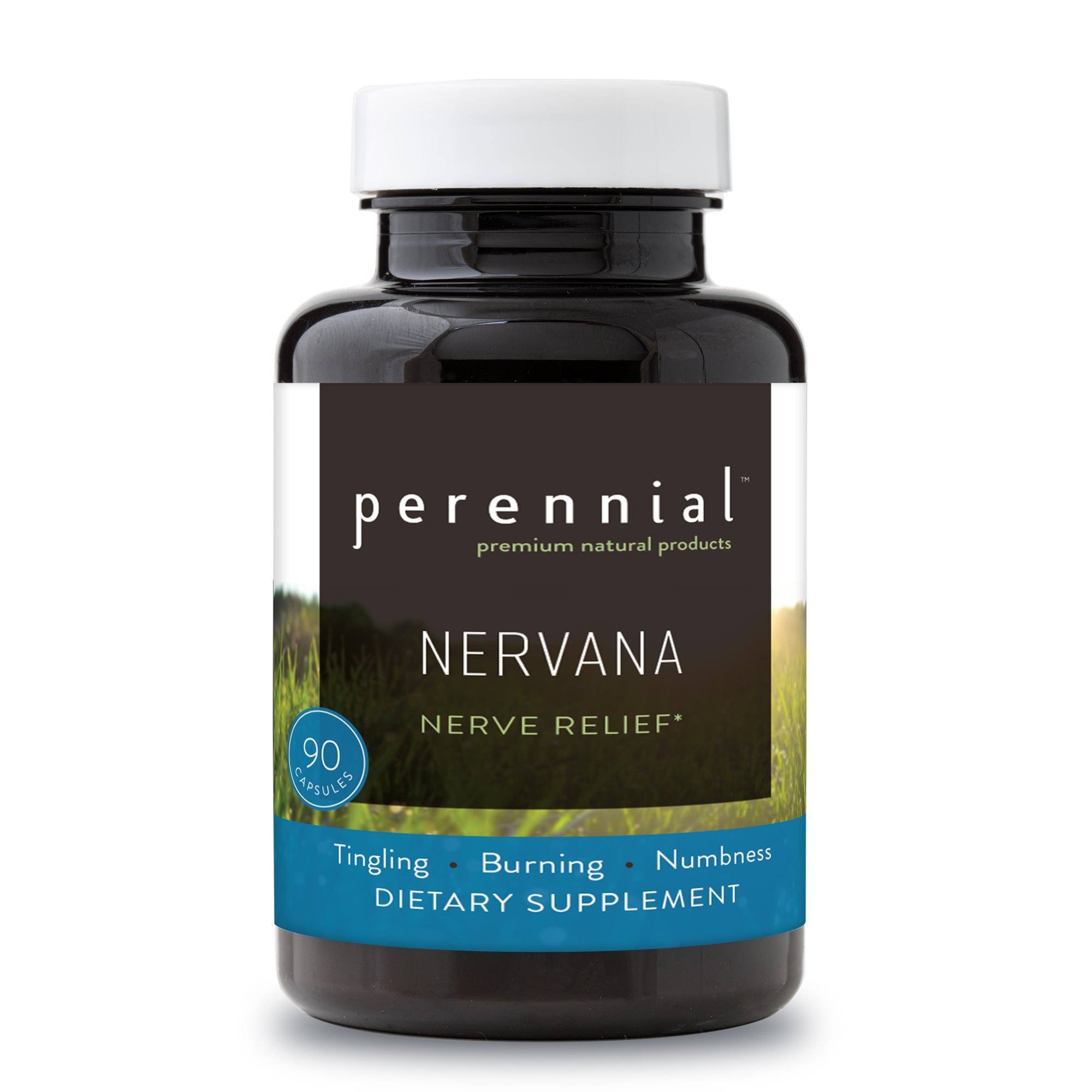Nervana: Nerve Relief Formula - Perennial Life Nervine Herbs (Now 120 Capsules)