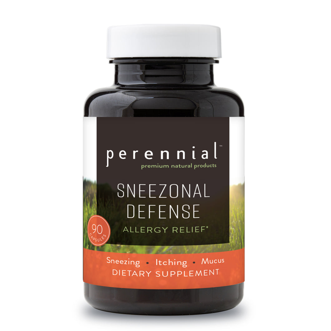 Sneezonal Defense: Allergy Relief Formula - Perennial Life Premium Natural Products (Now 120 Capsules)