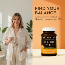 Load image into Gallery viewer, Healthy Cycles – PMS &amp; Cramping Herbal Supplement (120 Capsules)
