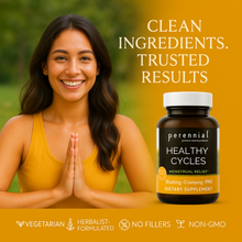 Load image into Gallery viewer, Healthy Cycles – PMS &amp; Cramping Herbal Supplement (120 Capsules)
