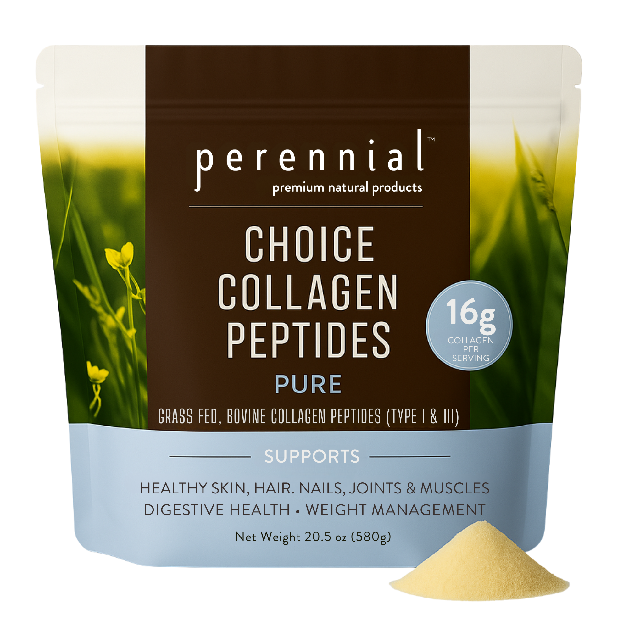 Choice Collagen Peptides – Unflavored Pure Collagen (16g Collagen)
