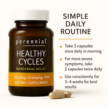 Load image into Gallery viewer, Healthy Cycles – PMS &amp; Cramping Herbal Supplement (120 Capsules)

